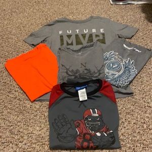 Bundle of 5 YB shirts 4 LS, 1 night LS GUC